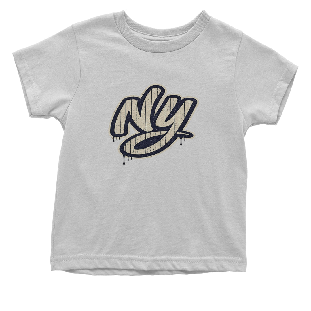 NYC New York City Grunge Street Infant One-Piece Romper Bodysuit Or Toddler T-shirt White