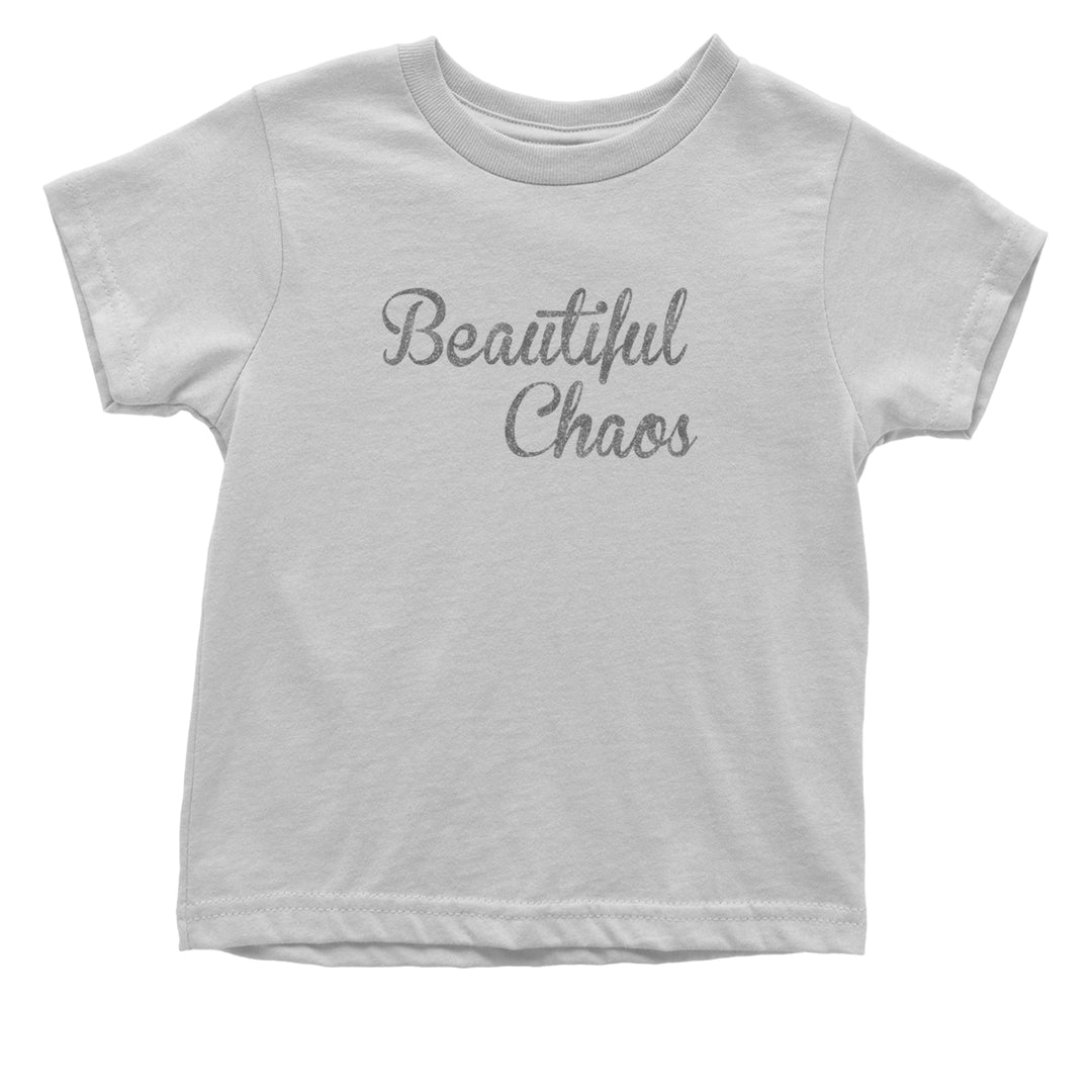 Beautiful Chaos Glitter Music Festival Infant One-Piece Romper Bodysuit Or Toddler T-shirt White