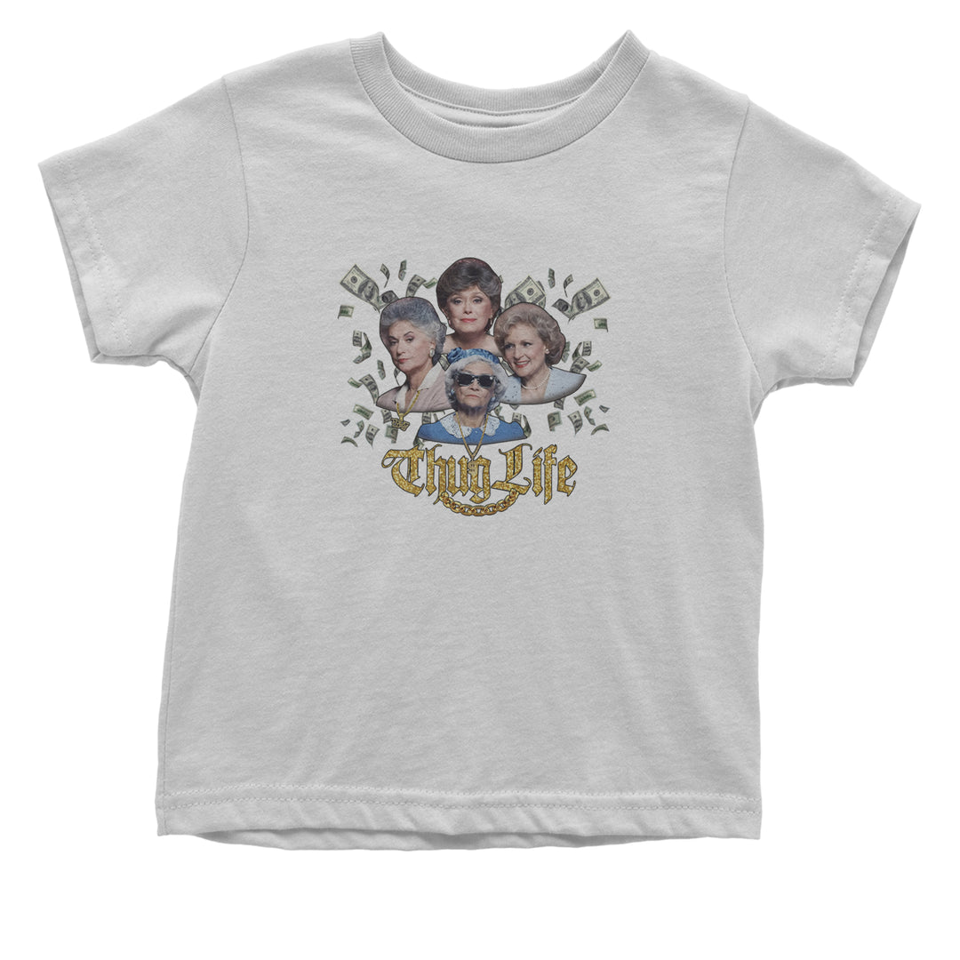 Golden Chain Thug Life Girls Infant One-Piece Romper Bodysuit Or Toddler T-shirt White