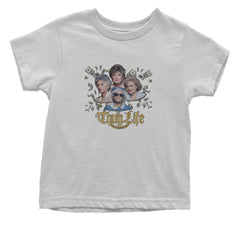 Golden Chain Thug Life Girls Infant One-Piece Romper Bodysuit Or Toddler T-shirt White