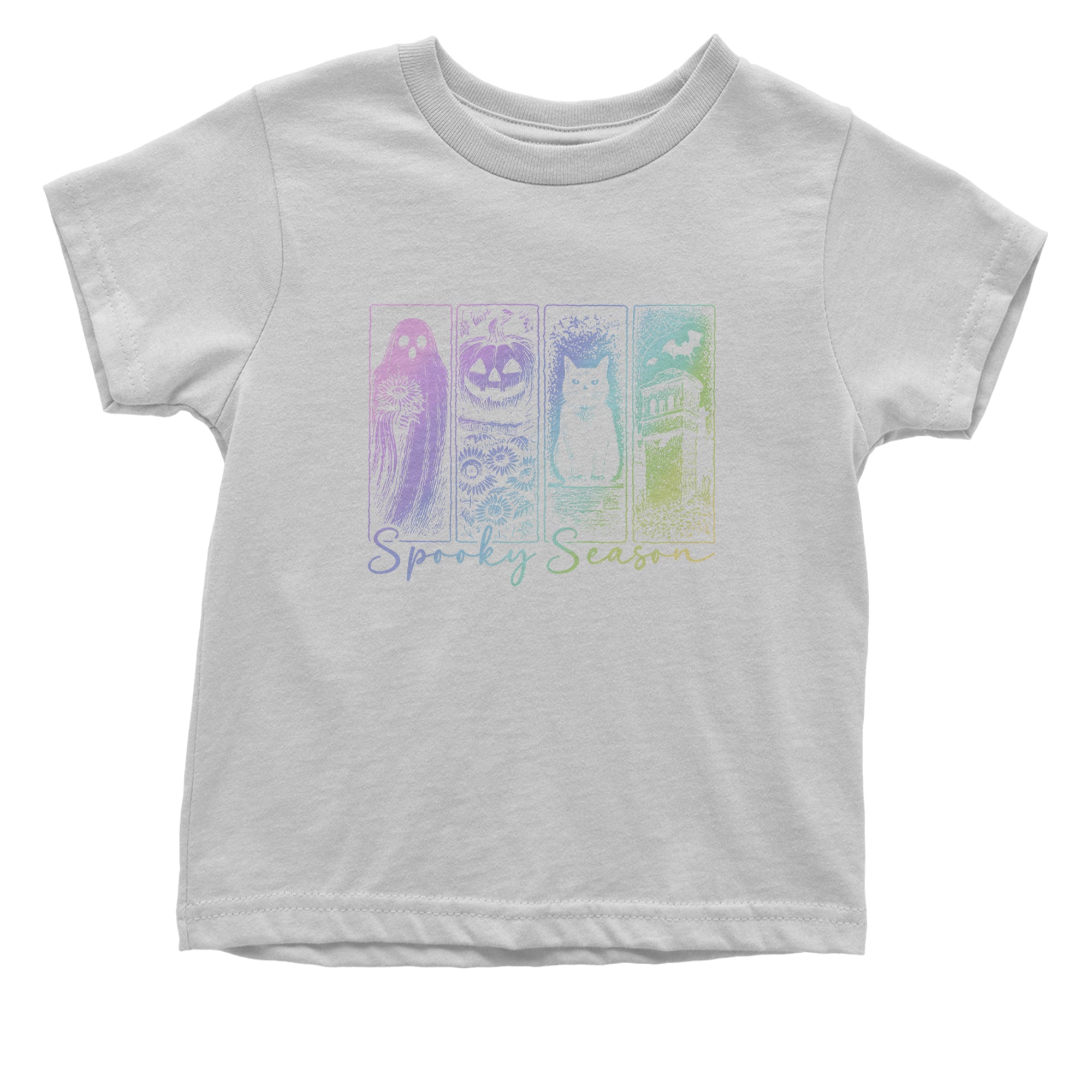 Spooky Season Cute Pastel Halloween Design Infant One-Piece Romper Bodysuit Or Toddler T-shirt White