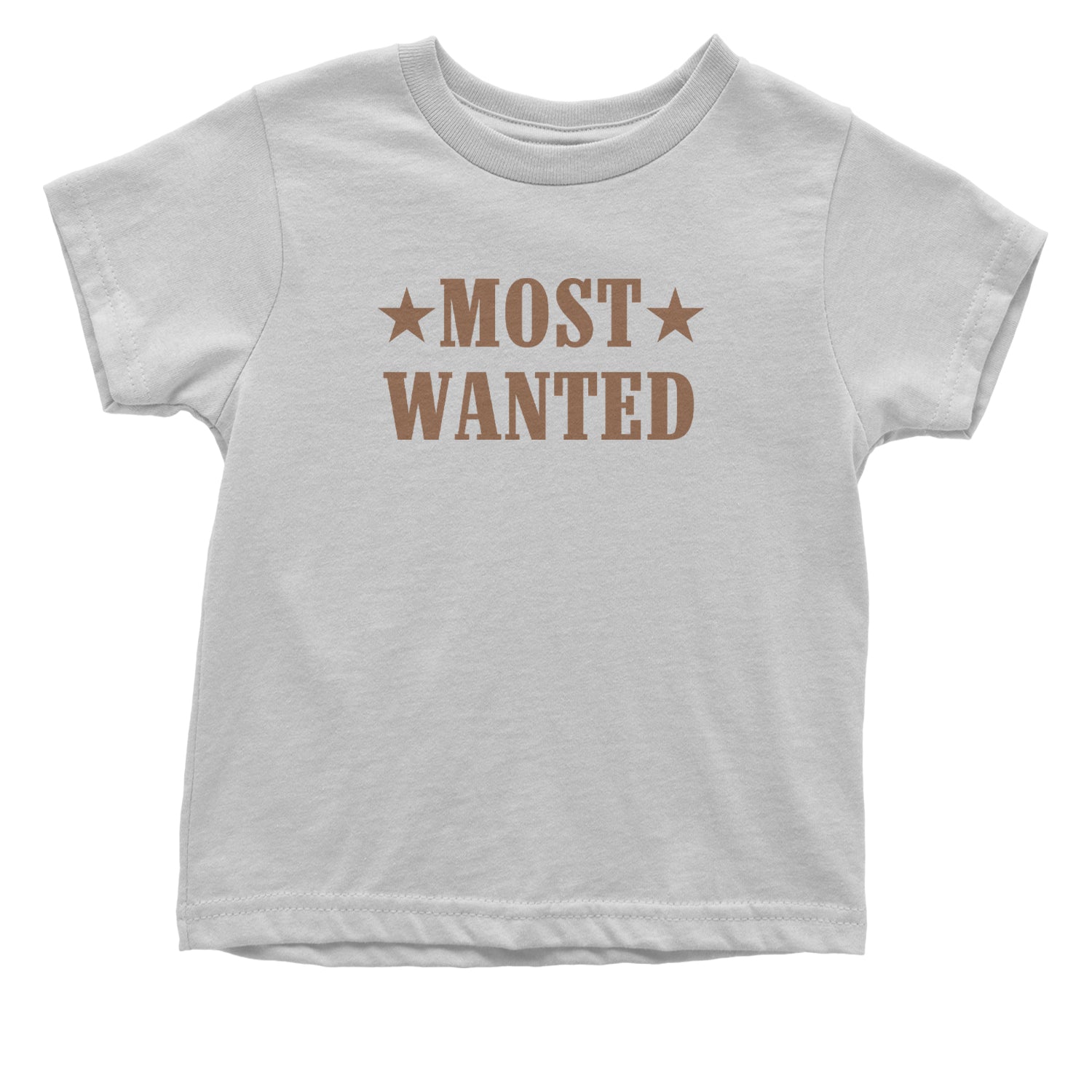 Most Wanted Cowboy Infant One-Piece Romper Bodysuit Or Toddler T-shirt White