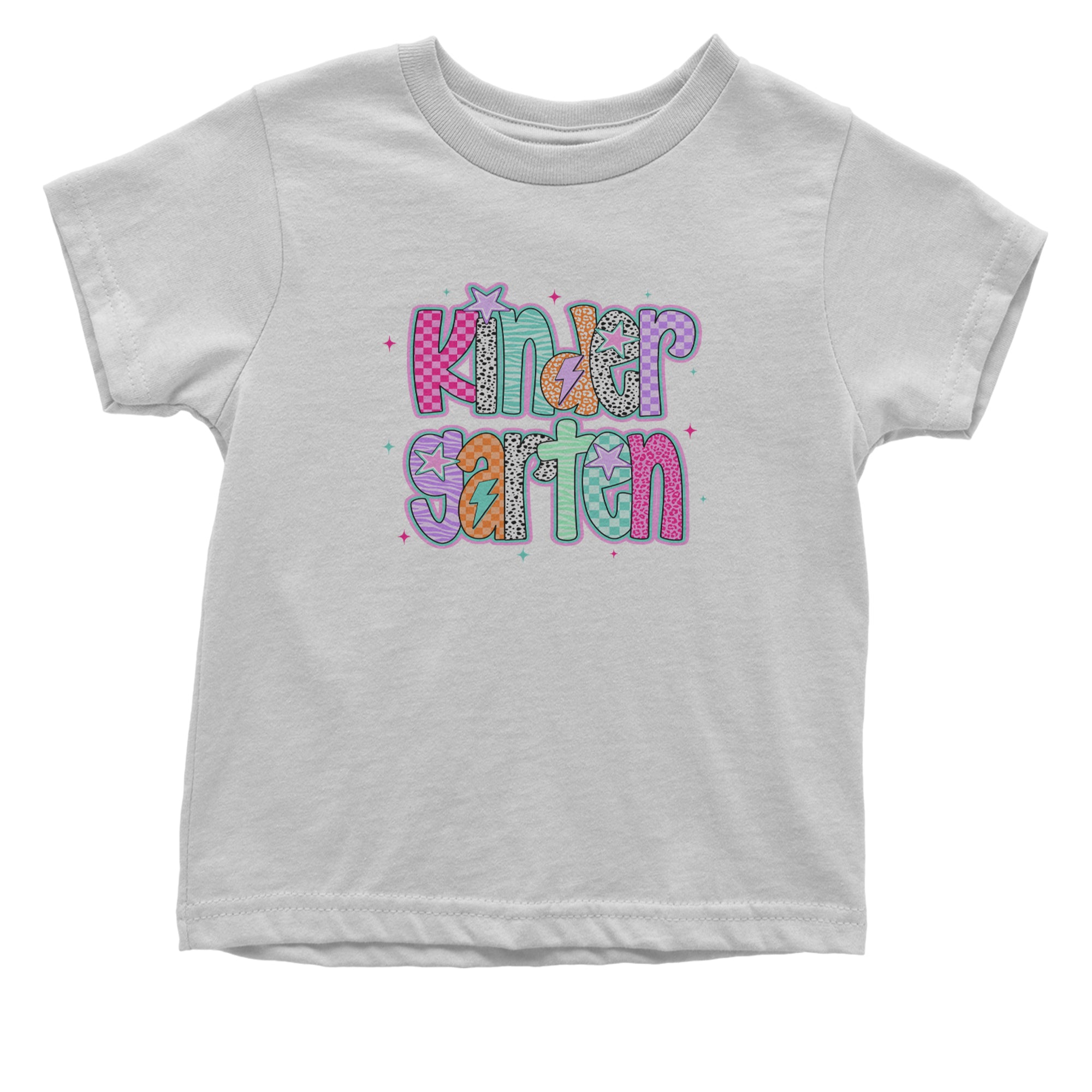 Kindergarten Cutie Colorful Back to School Infant One-Piece Romper Bodysuit Or Toddler T-shirt White