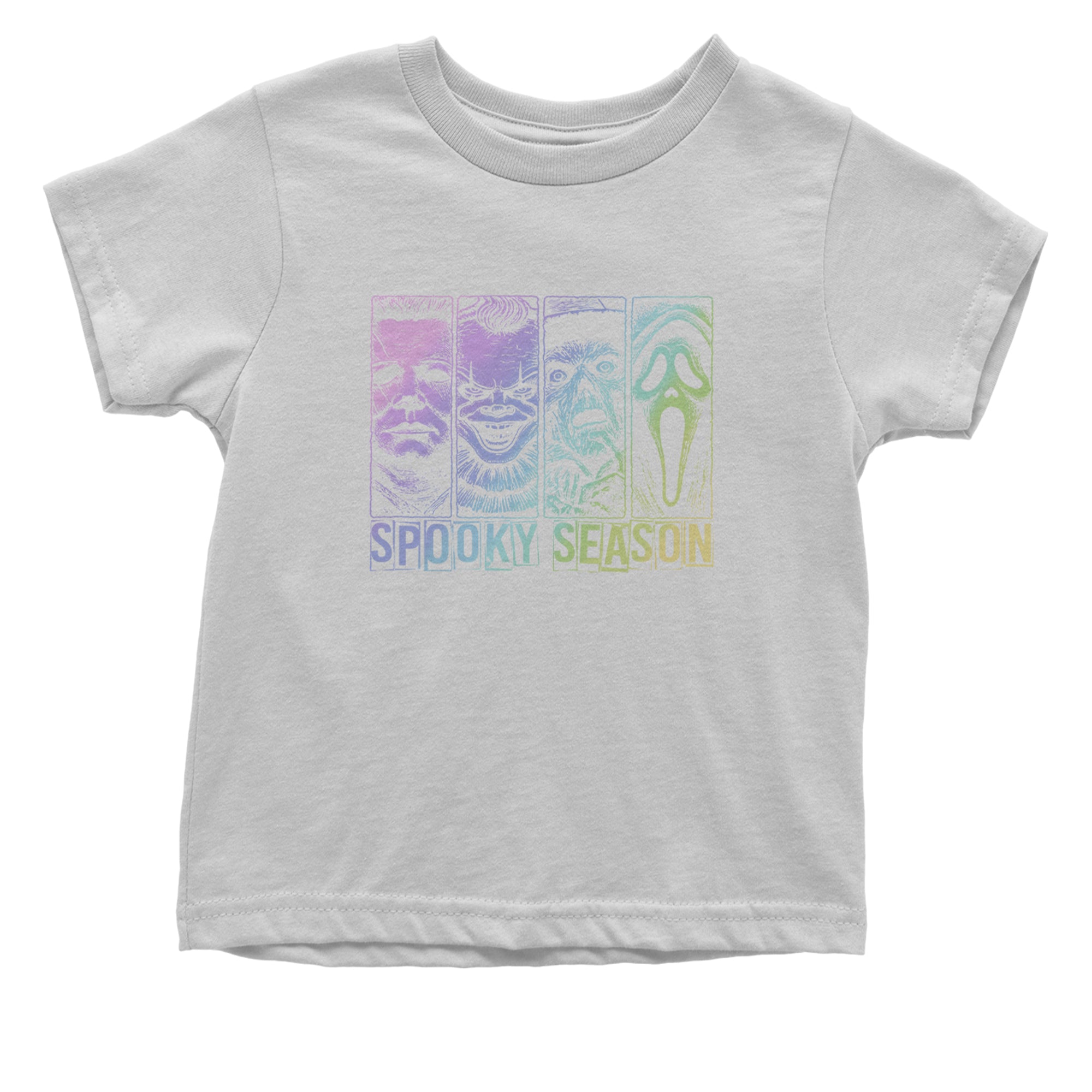 Spooky Season Horror Icons Halloween Infant One-Piece Romper Bodysuit Or Toddler T-shirt White