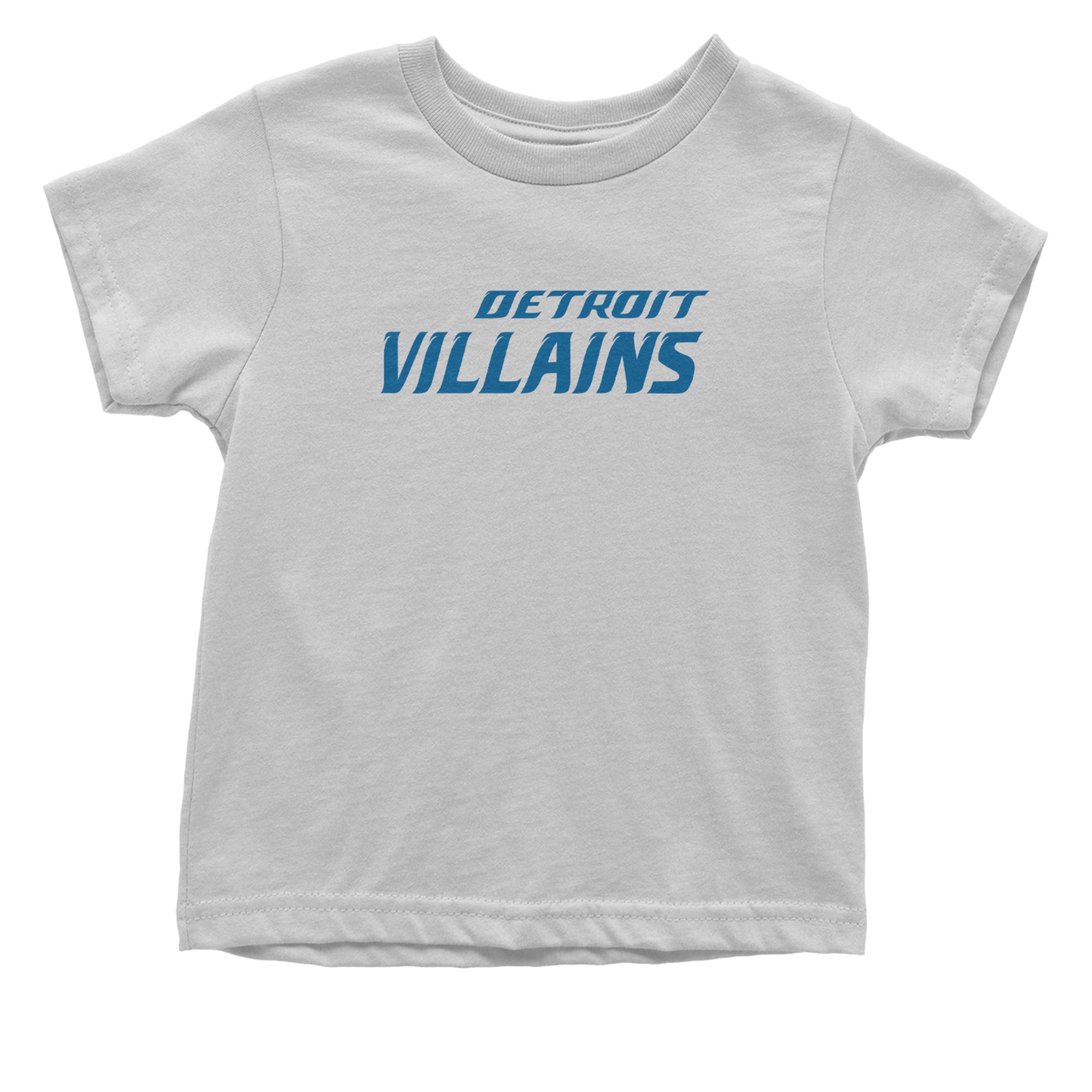 Detroit Villains Grit Football Infant One-Piece Romper Bodysuit Or Toddler T-shirt White