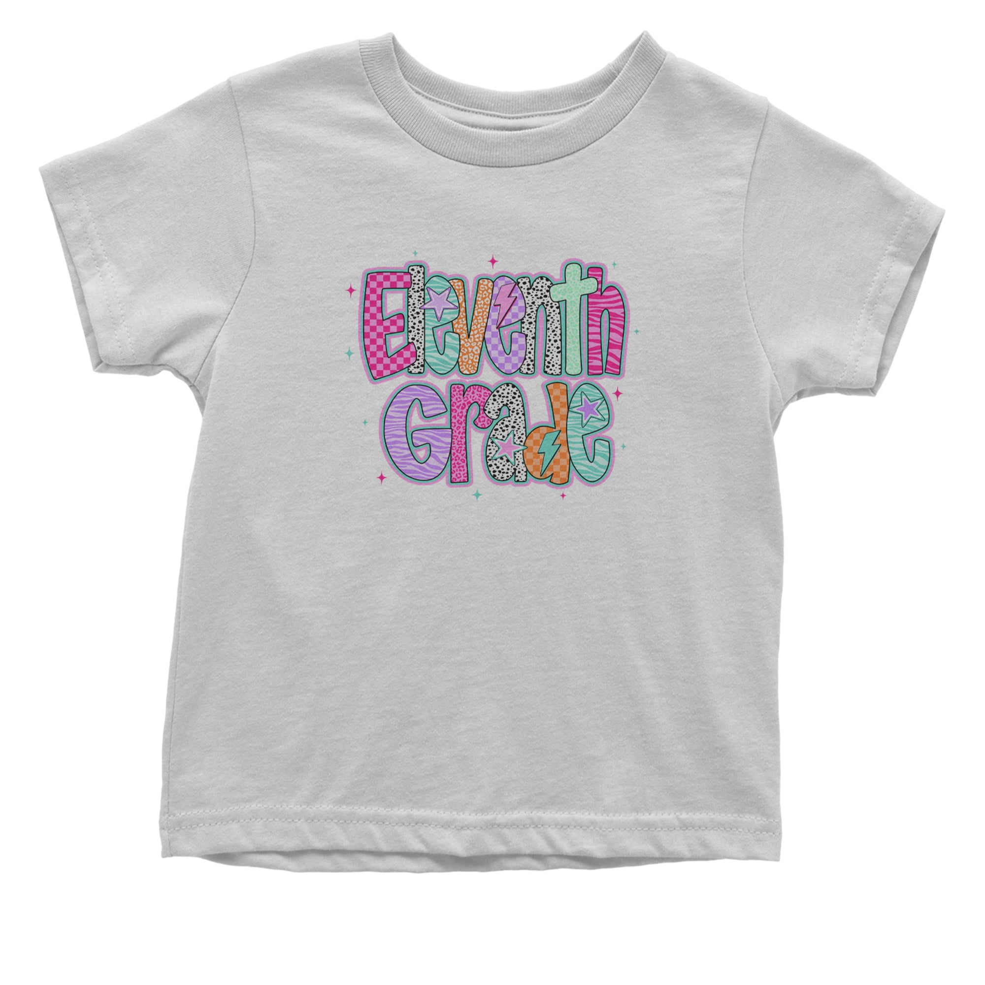 Eleventh Grade Extra Colorful Back to School Infant One-Piece Romper Bodysuit Or Toddler T-shirt White