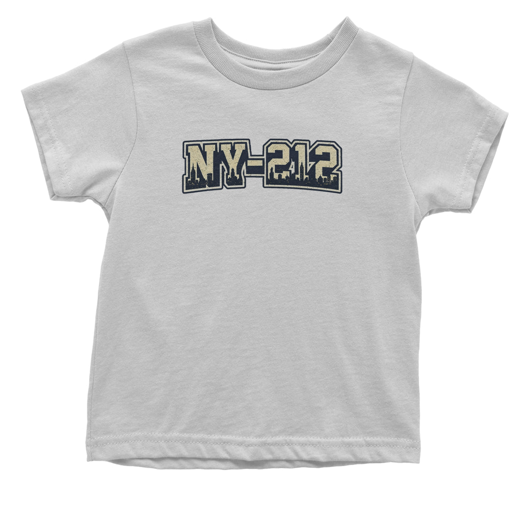 New York City 212 Area Code Skyline  Infant One-Piece Romper Bodysuit Or Toddler T-shirt White