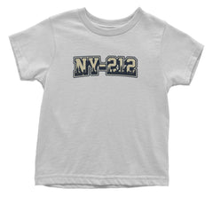 New York City 212 Area Code Skyline  Infant One-Piece Romper Bodysuit Or Toddler T-shirt White