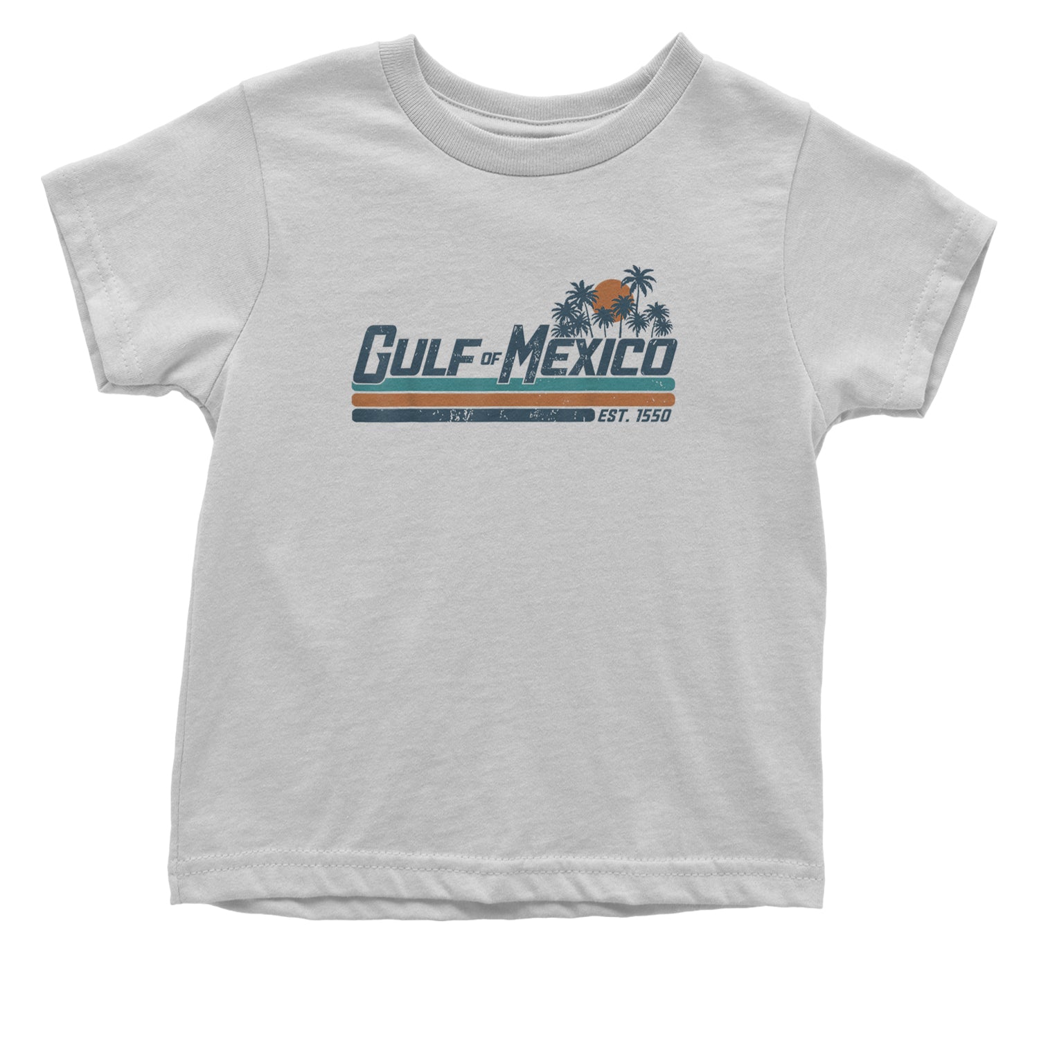 Gulf Of Mexico Established Year 1550 Infant One-Piece Romper Bodysuit Or Toddler T-shirt White