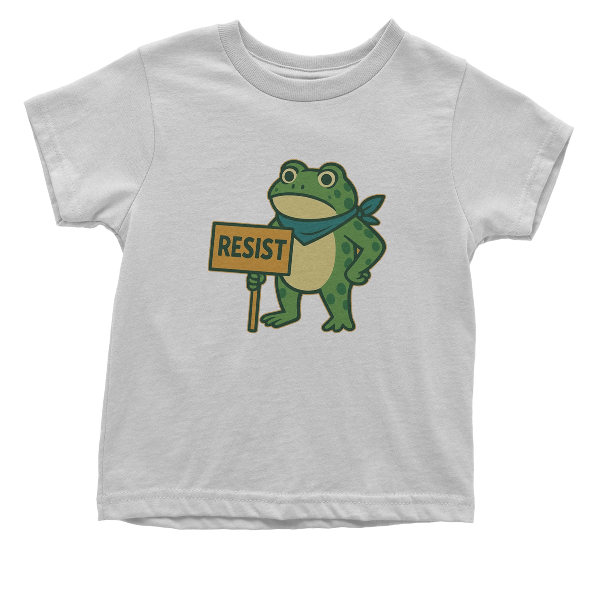 Sign Resist Meme Frog Protest Infant One-Piece Romper Bodysuit Or Toddler T-shirt White