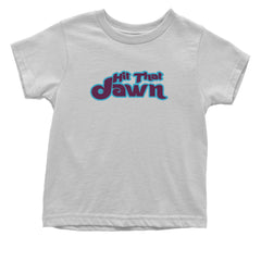 Hit That Jawn Philly Baseball graphic on Onesie and Toddler T-Shirt in White alternate view 2