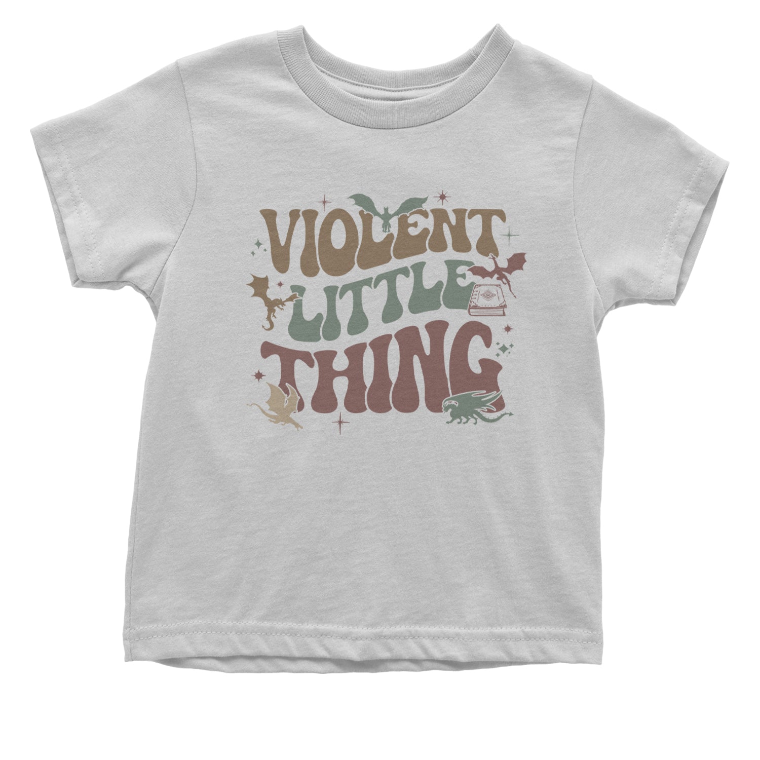 Violent Little Thing Dragon Infant One-Piece Romper Bodysuit Or Toddler T-shirt White