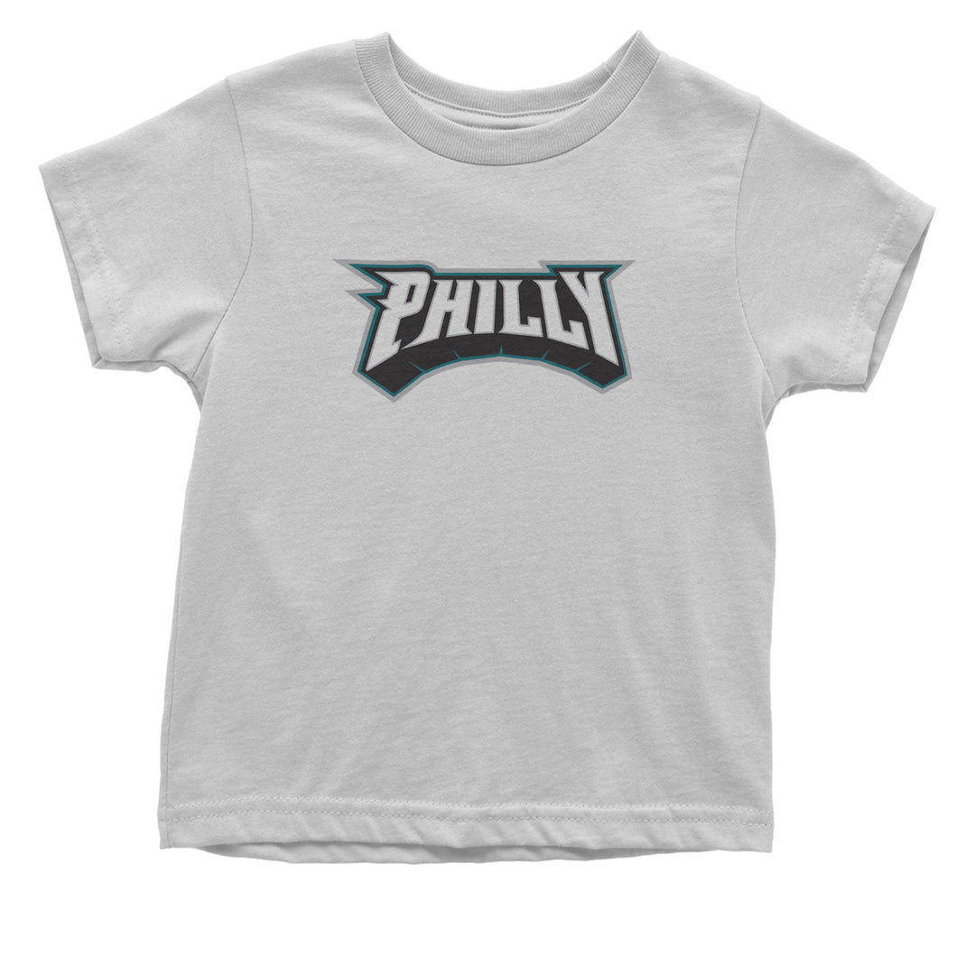 Philly Bold Block Throwback Infant One-Piece Romper Bodysuit Or Toddler T-shirt White