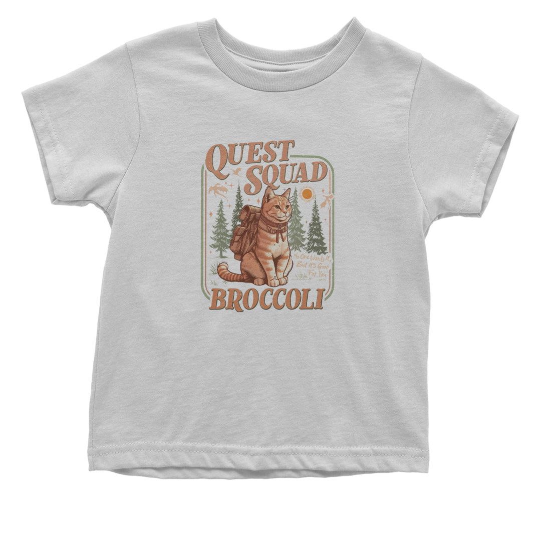 Quest Squad Broccoli Cat Fantasy Reader  Infant One-Piece Romper Bodysuit Or Toddler T-shirt White