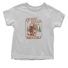 Quest Squad Broccoli Cat Fantasy Reader  Infant One-Piece Romper Bodysuit Or Toddler T-shirt White