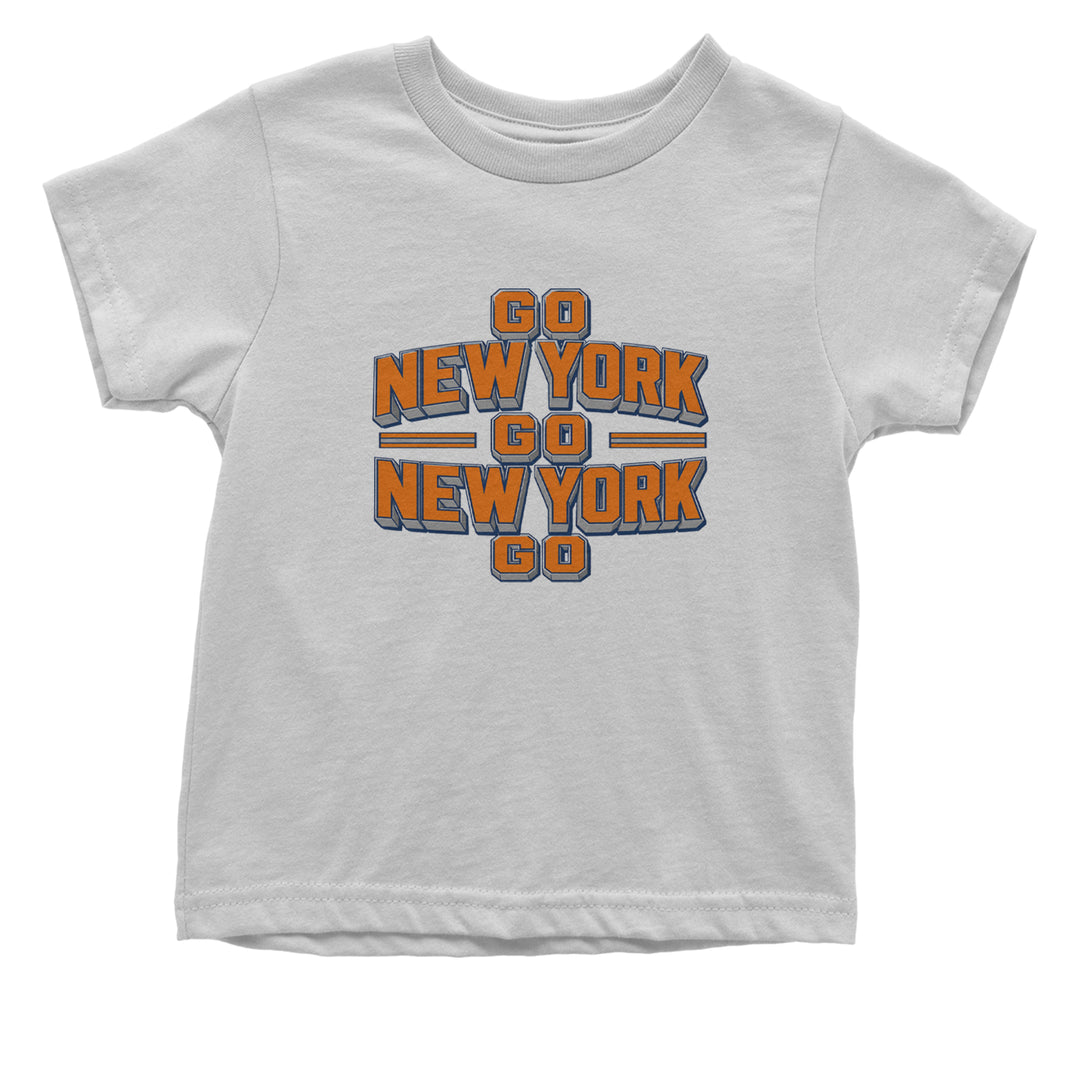 Go New York Go Basketball Infant One-Piece Romper Bodysuit Or Toddler T-shirt White