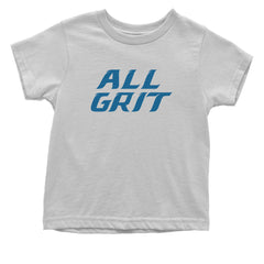 All Grit Detroit Football Infant One-Piece Romper Bodysuit Or Toddler T-shirt White