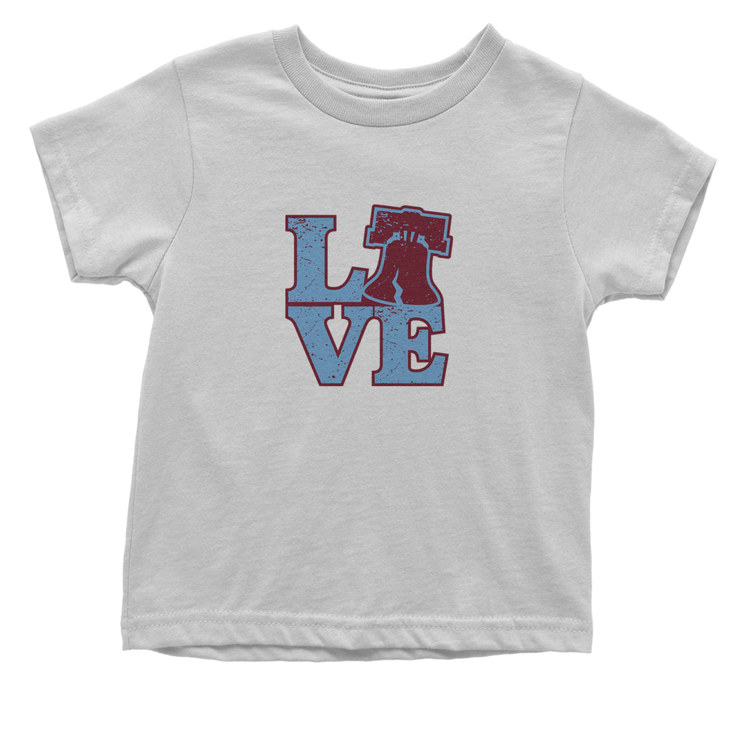 Love Philly Liberty Bell Infant One-Piece Romper Bodysuit Or Toddler T-shirt White
