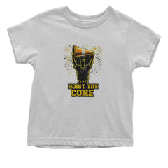 Hoist The Cone Pittsburgh Pride Infant One-Piece Romper Bodysuit Or Toddler T-shirt White