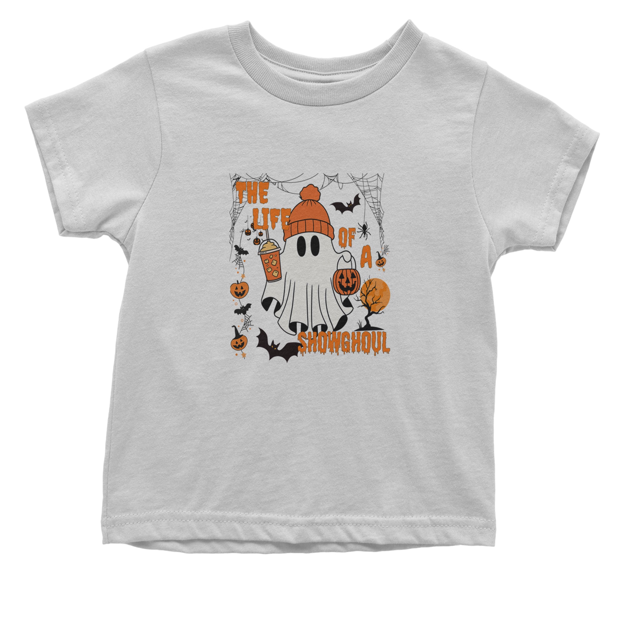 Life of a Showghoul Halloween Showgirl Vibes Infant One-Piece Romper Bodysuit or Toddler T-shirt White