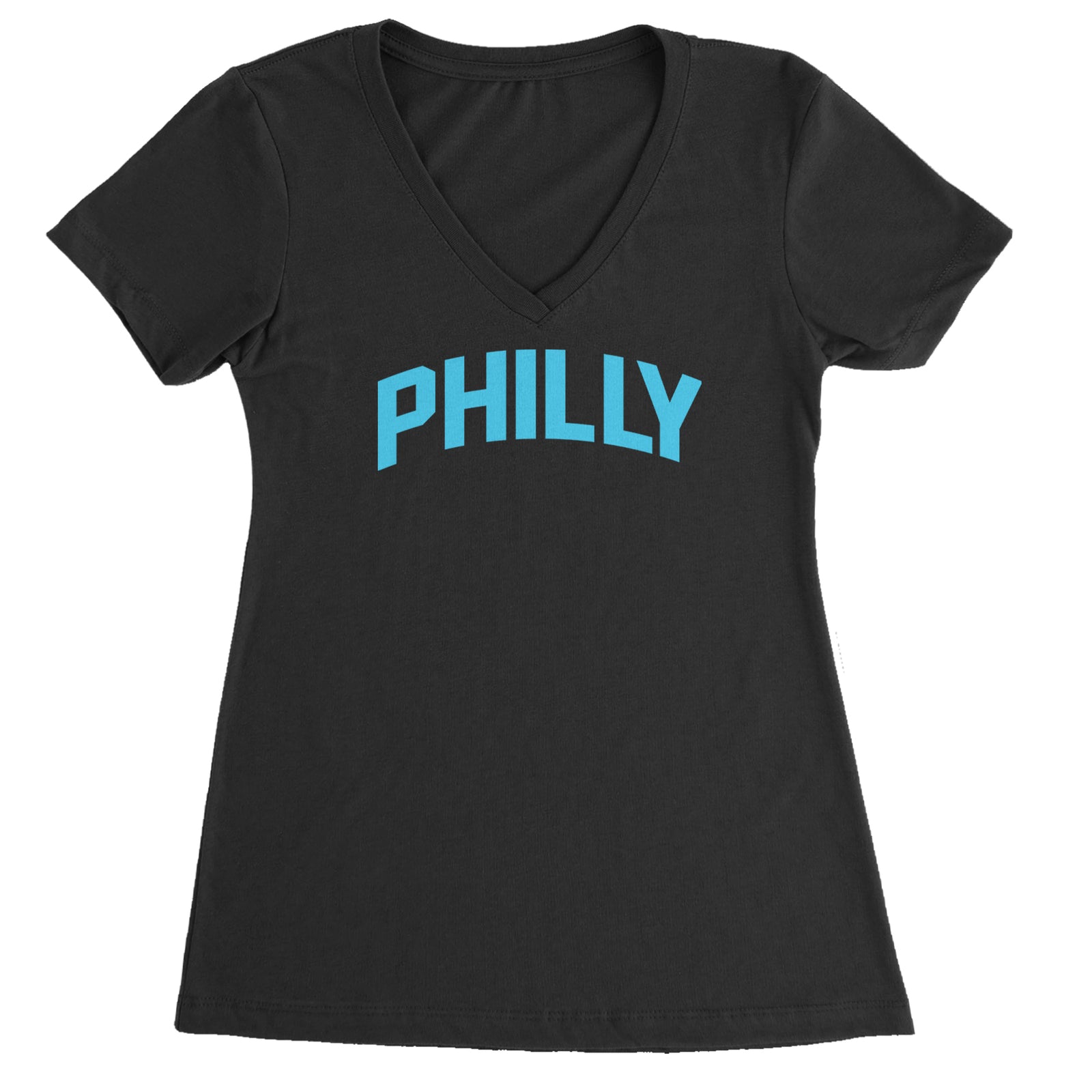 Philly Philadelphia Pride Ladies V-Neck T-shirt Black