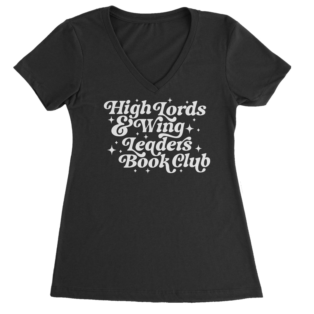 High Lords and Wingleaders Club Romantasy Ladies V-Neck T-shirt Black