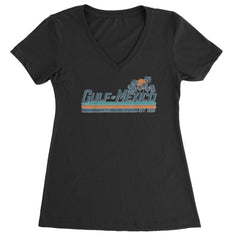 Gulf Of Mexico Established Year 1550 Ladies V-Neck T-shirt Black
