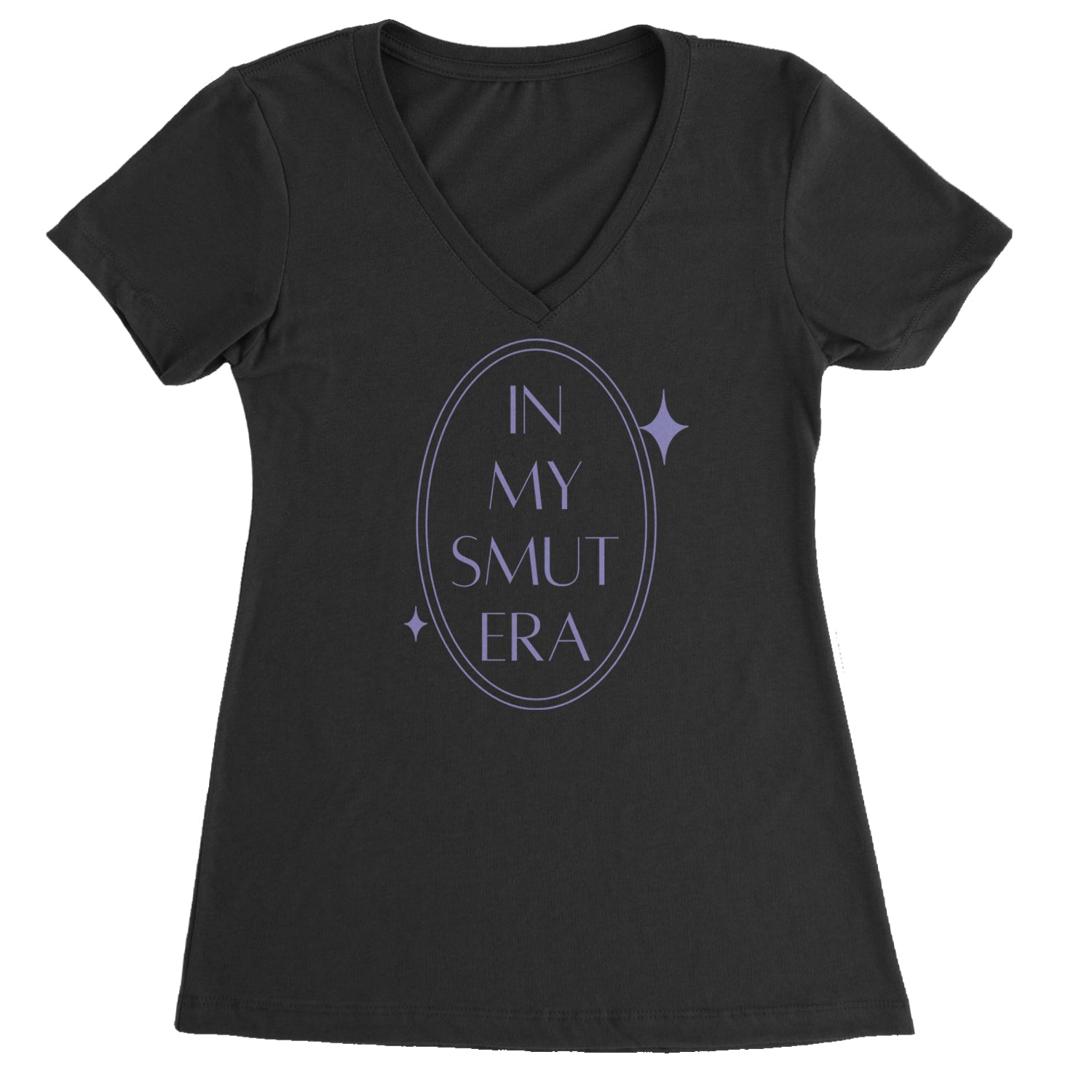 In My Smut Era Romantasy Ladies V-Neck T-shirt White