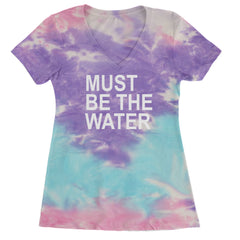 Must Be The Water Funny Racing Meme Ladies V-Neck T-shirt Cotton Candy