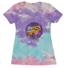 Bad Hombres Space West Chester Band Ladies V-Neck T-shirt Cotton Candy