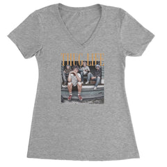 Golden Girls Thug Life Street Ladies V-Neck T-shirt Heather Grey