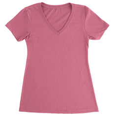 Basics - Pure & Simple Blank Apparel Ladies V-Neck T-shirt Hot Pink