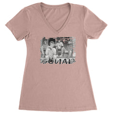 Squad Golden Girls Ladies V-Neck T-shirt Light Pink