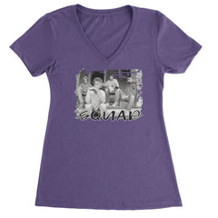 Squad Golden Girls Ladies V-Neck T-shirt Purple