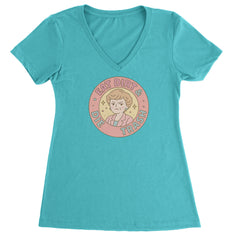 Eat Dirt And Die, Trash Golden Girls Ladies V-Neck T-shirt Surf