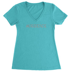 Murrrder Glitter Traitor Ladies V-Neck T-shirt Surf