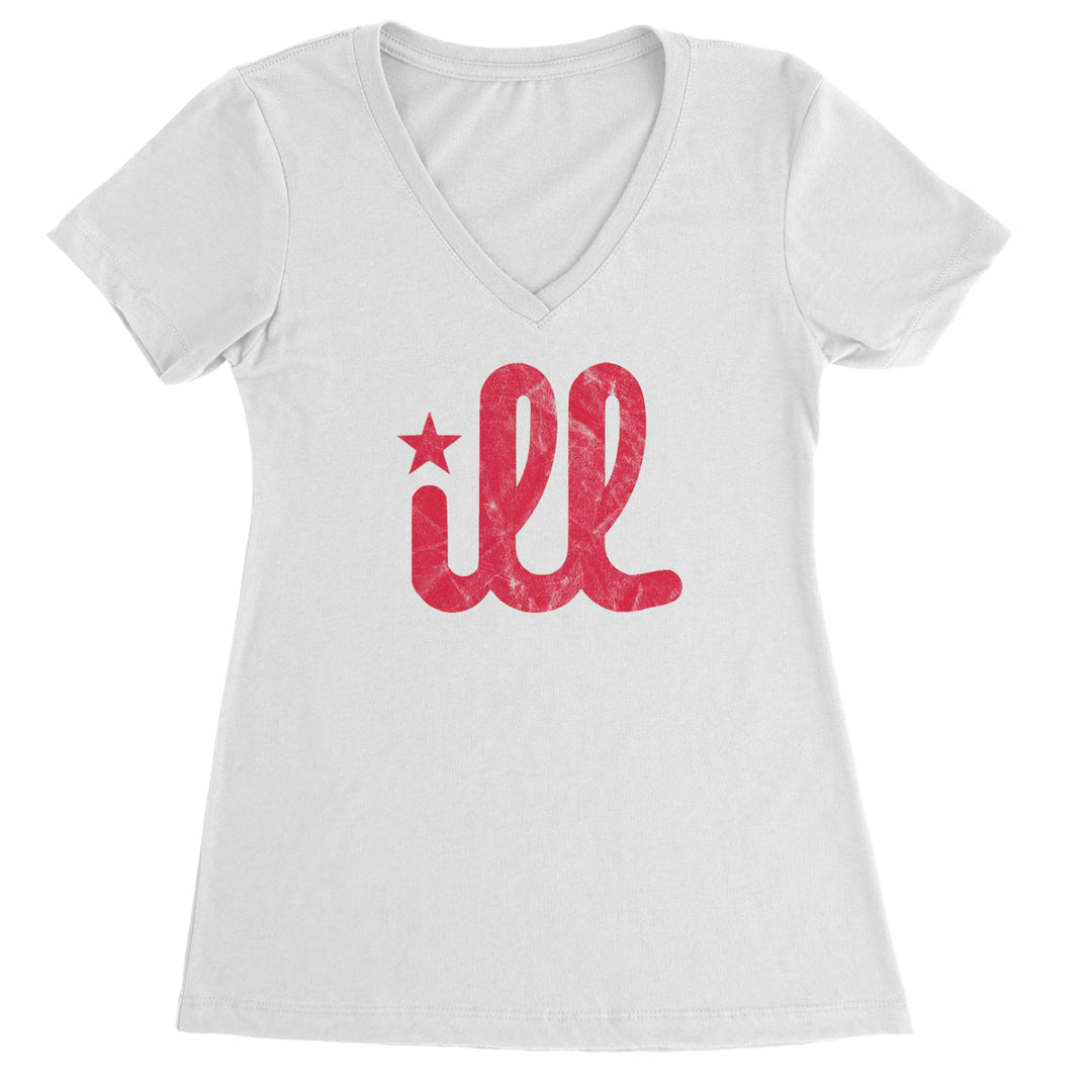 ILL Vintage It's A Philly Thing Ladies V-Neck T-shirt White
