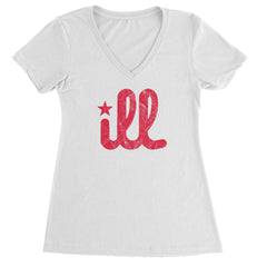 ILL Vintage It's A Philly Thing Ladies V-Neck T-shirt White