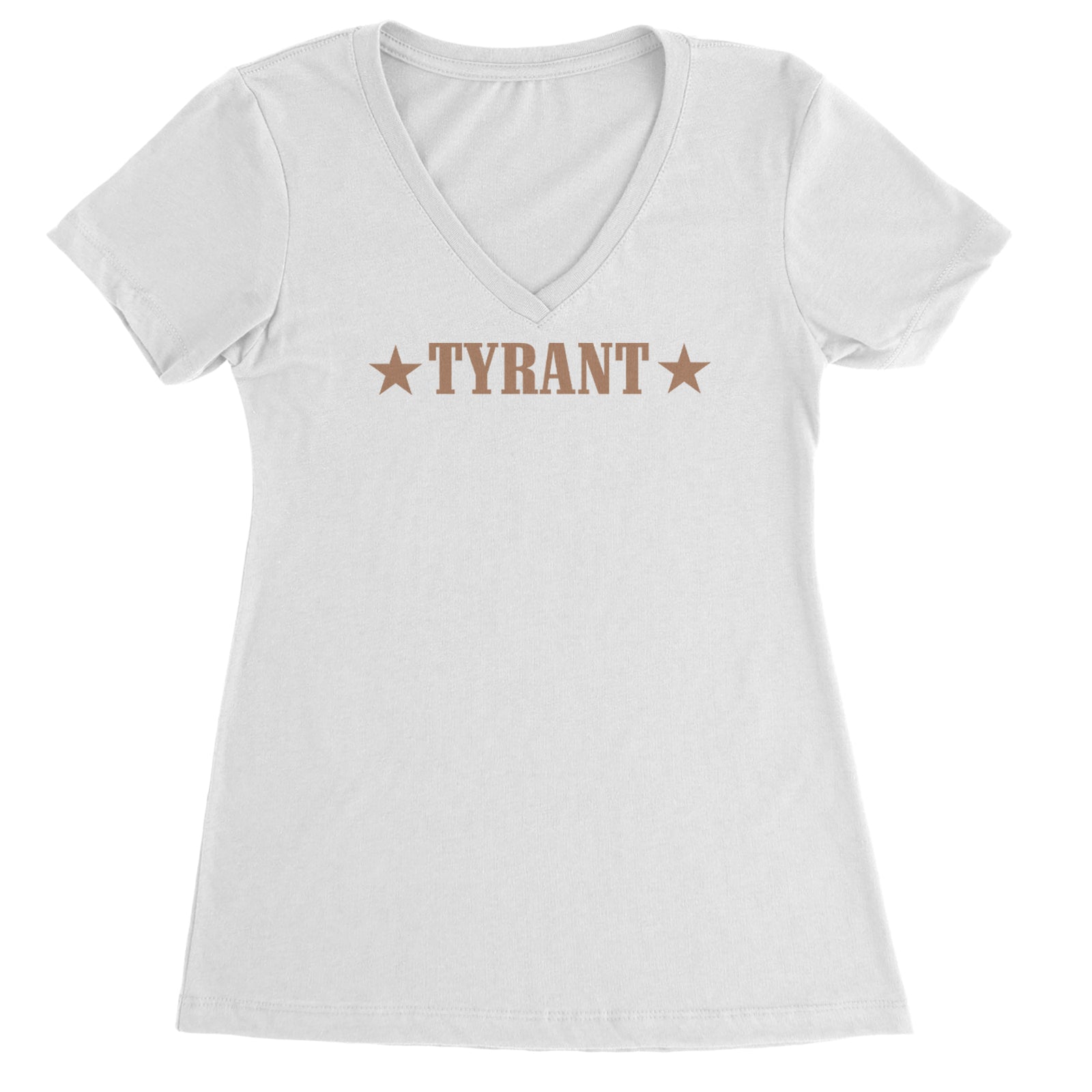 Tyrant Act 2 Ladies V-Neck T-shirt White