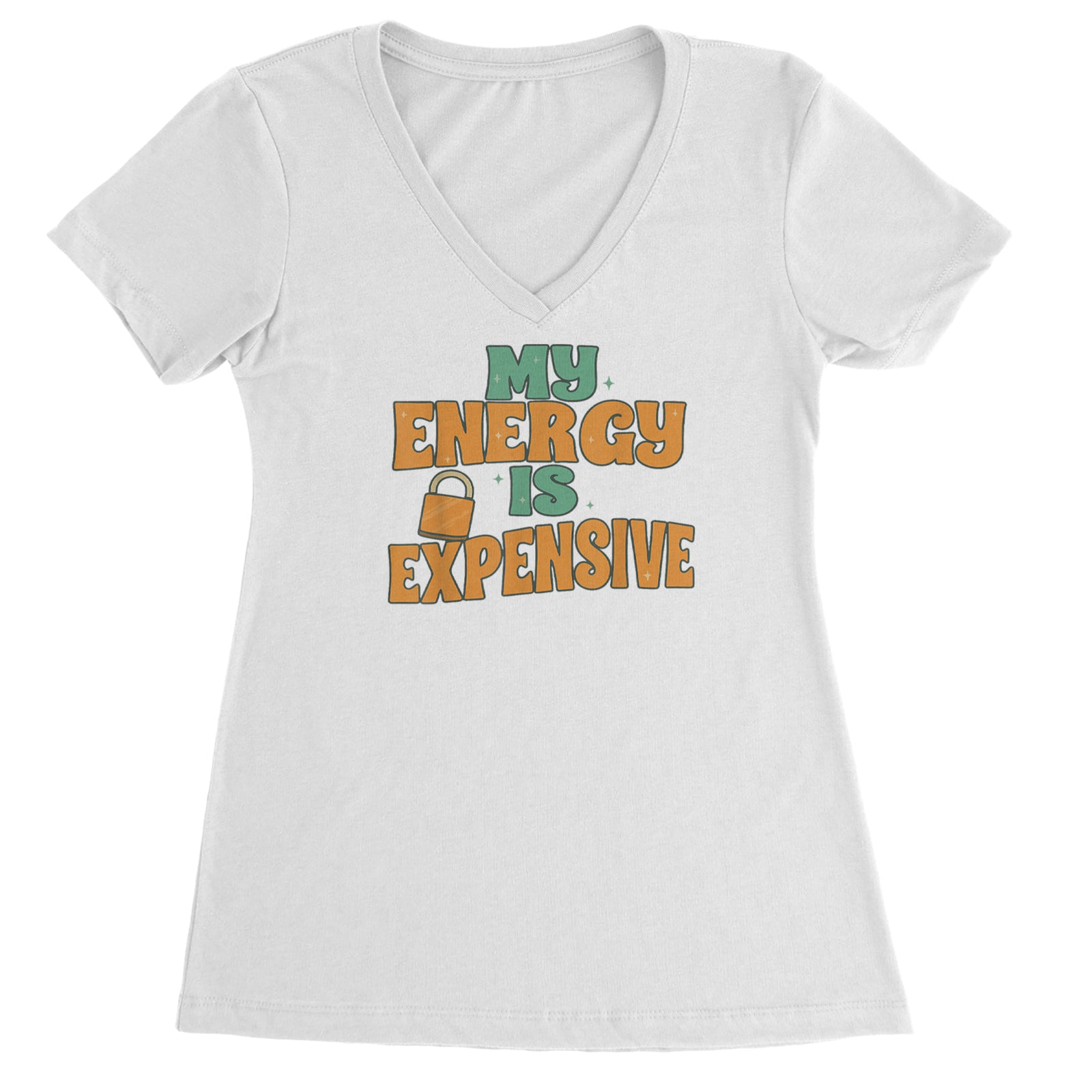 My Energy Is Expensive Self-Care Ladies V-Neck T-shirt Surf