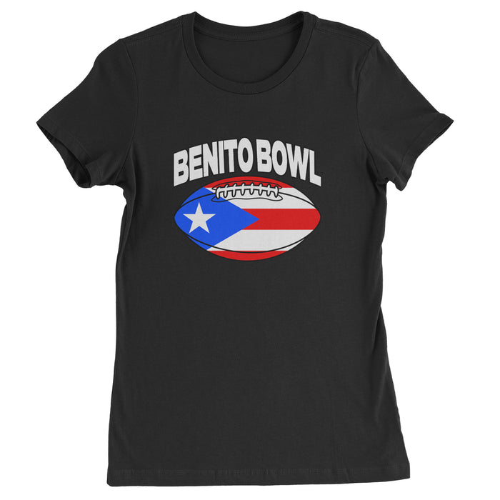 Benito Bowl Puerto Rico Football Womens T-shirt