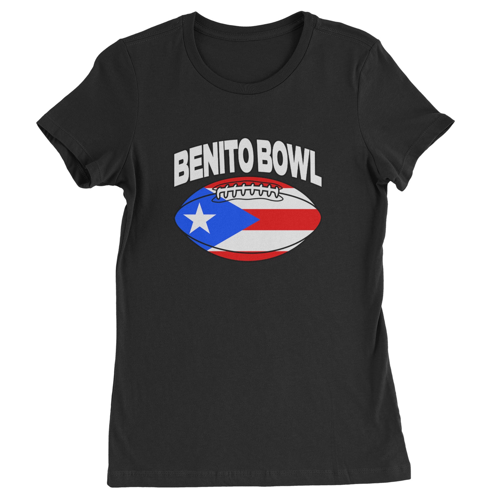 Benito Bowl Puerto Rico Football Womens T-shirt Black
