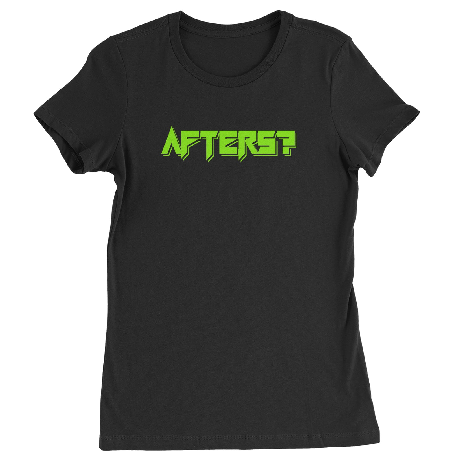 Afters After Party Rhythm Club Rave EDM Womens T-shirt Black