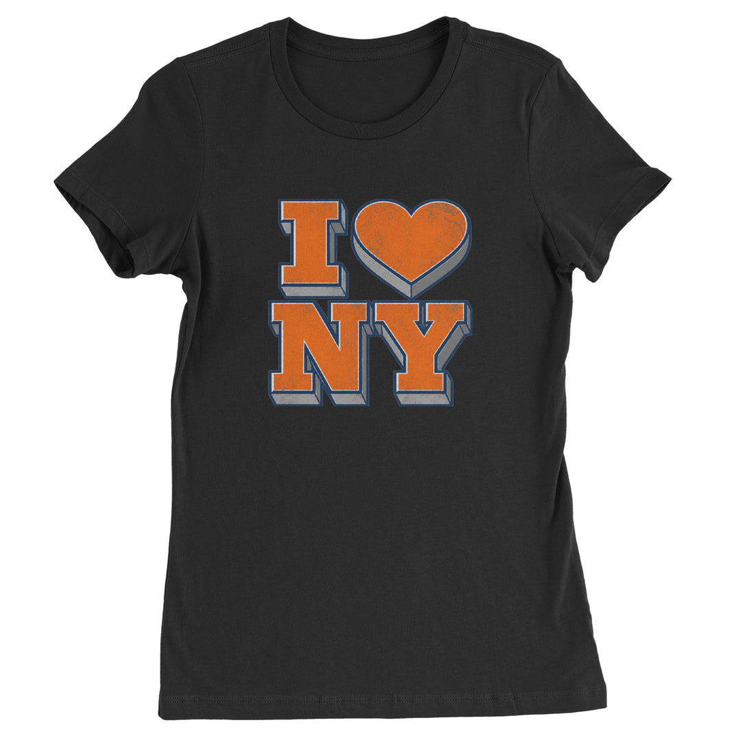 New York City Pride Heart Womens T-shirt Black