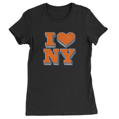 New York City Pride Heart Womens T-shirt Black