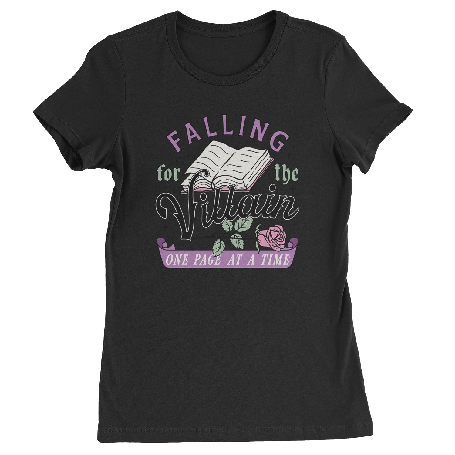 Falling For The Villain One Page At A Time  Womens T-shirt Ivory