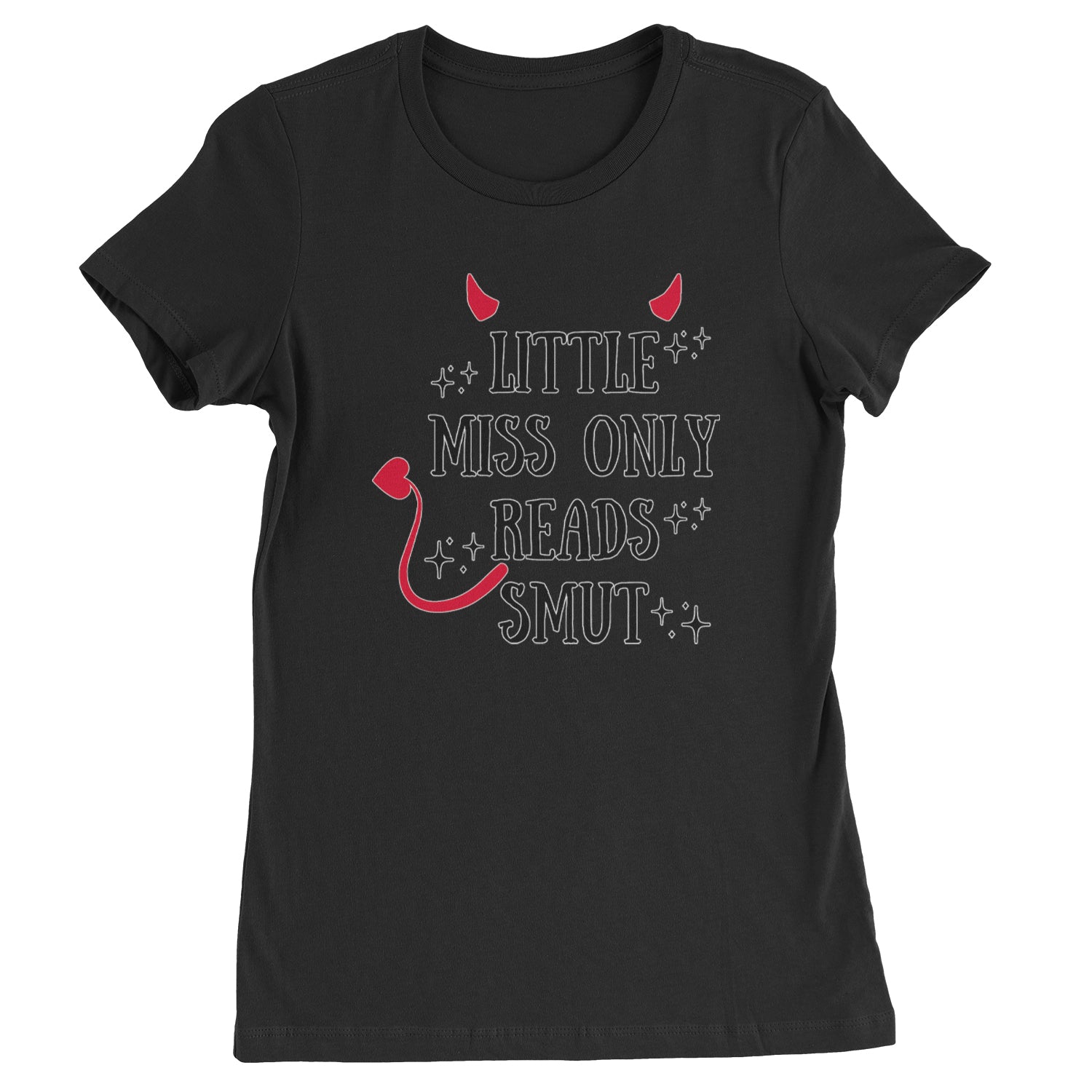 Little Miss Only Reads Smut Devilish  Womens T-shirt Ivory