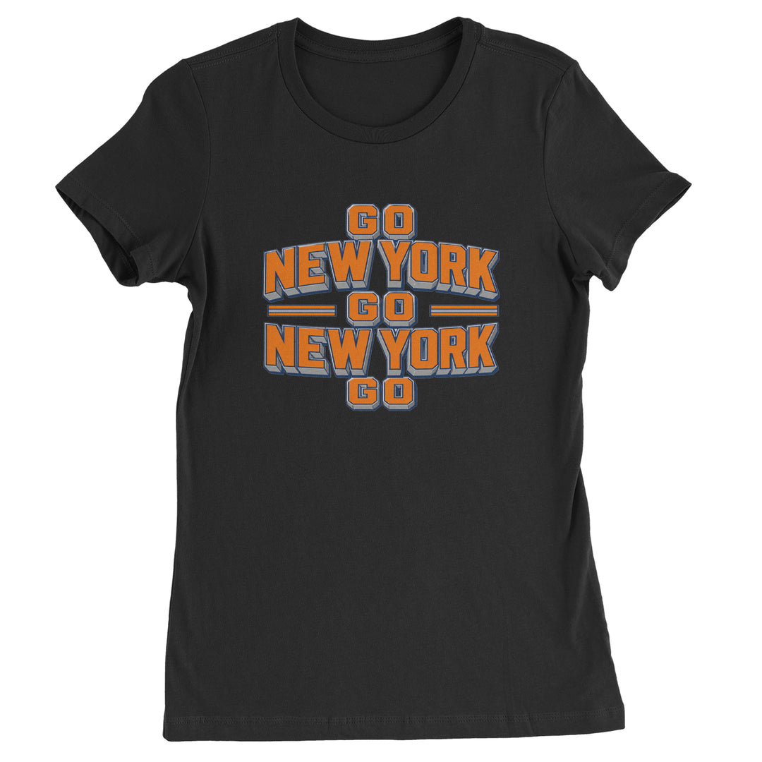 Go New York Go Basketball Womens T-shirt Black