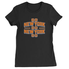 Go New York Go Basketball Womens T-shirt Black