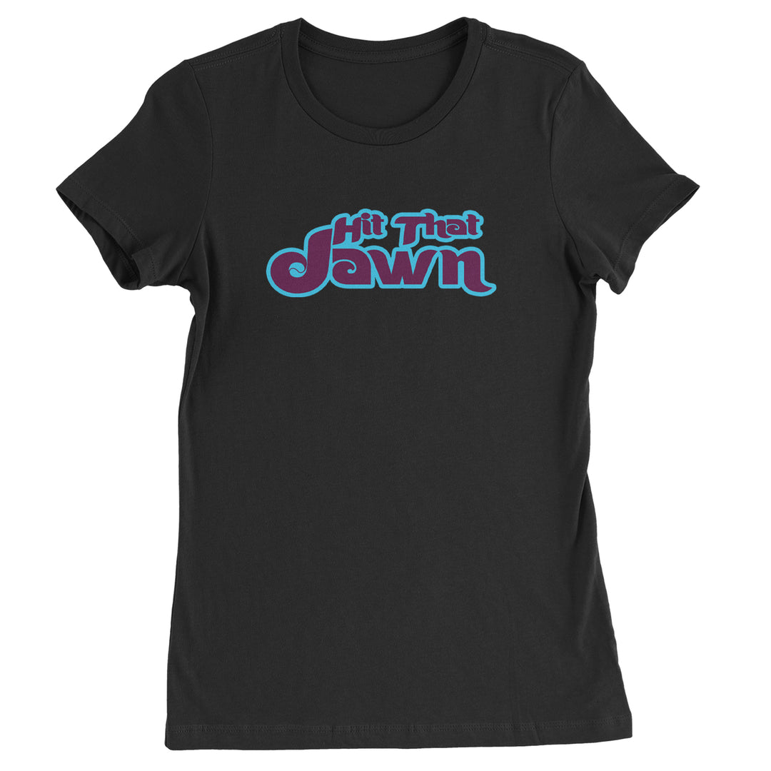 Hit That Jawn Philly Baseball graphic on Women's Heavyweight Cotton T-Shirt in Black